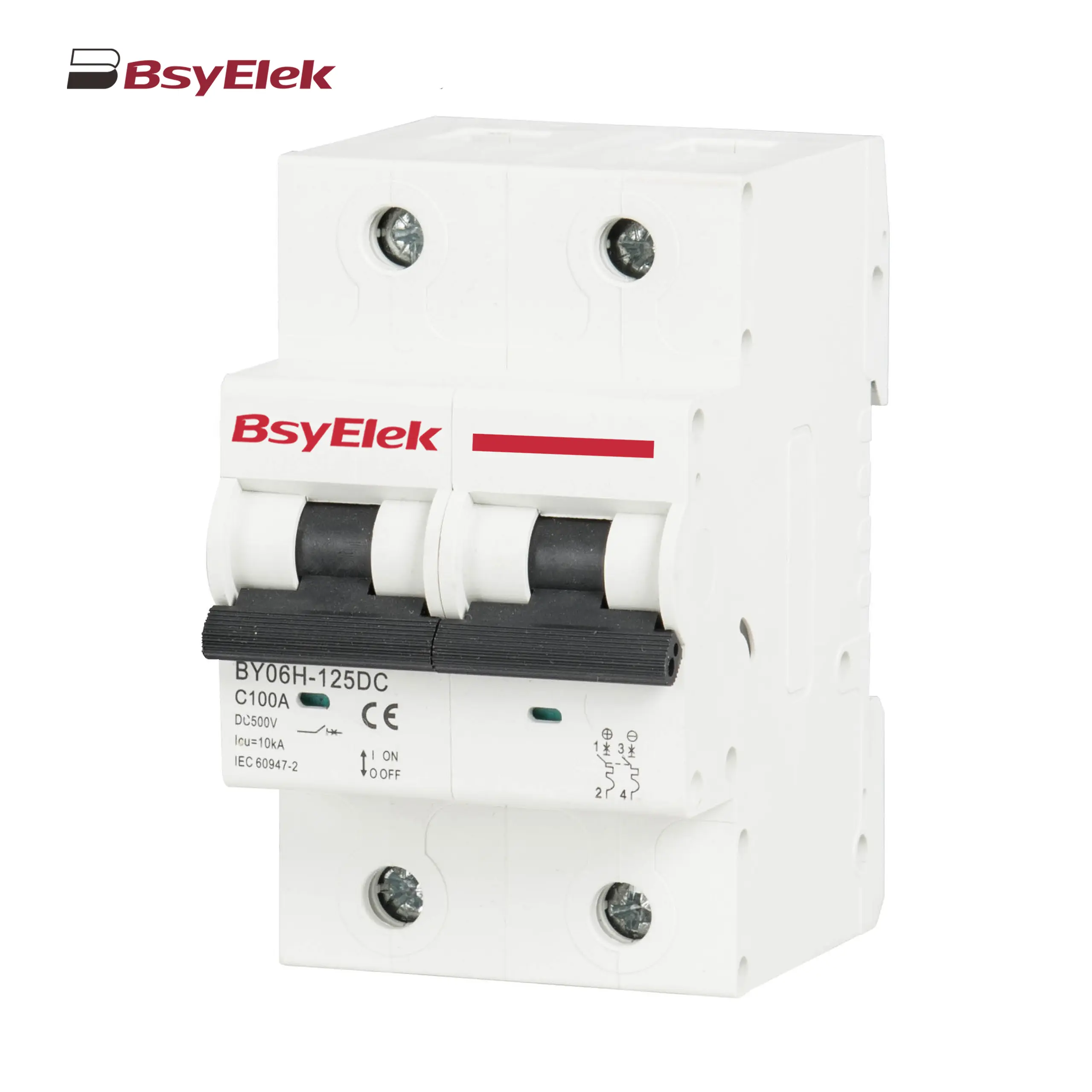 BY06H-125DC MCB 10-15kA DC Miniature Circuit Breaker