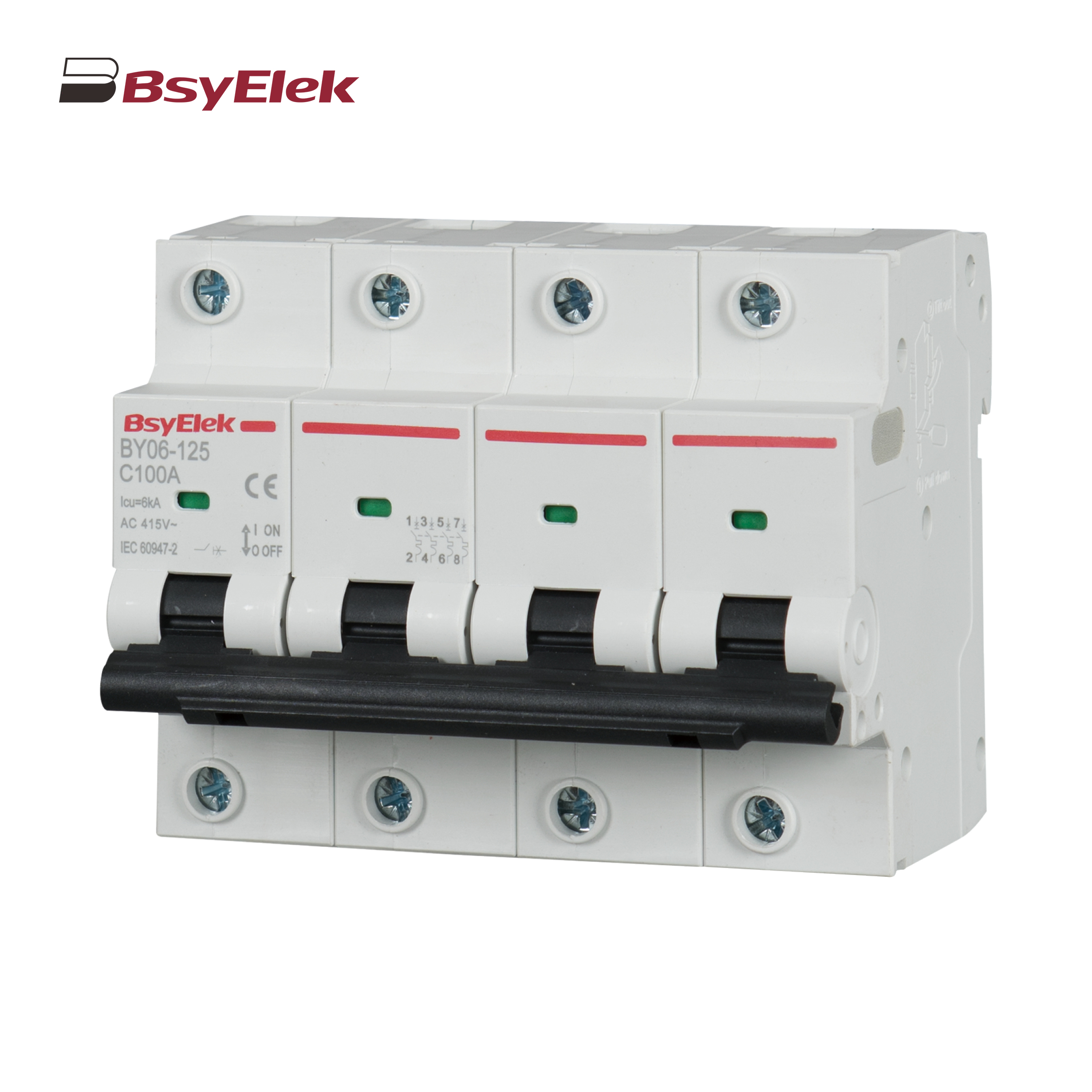 BY06-125 MCB 6KA Miniature Circuit Breaker